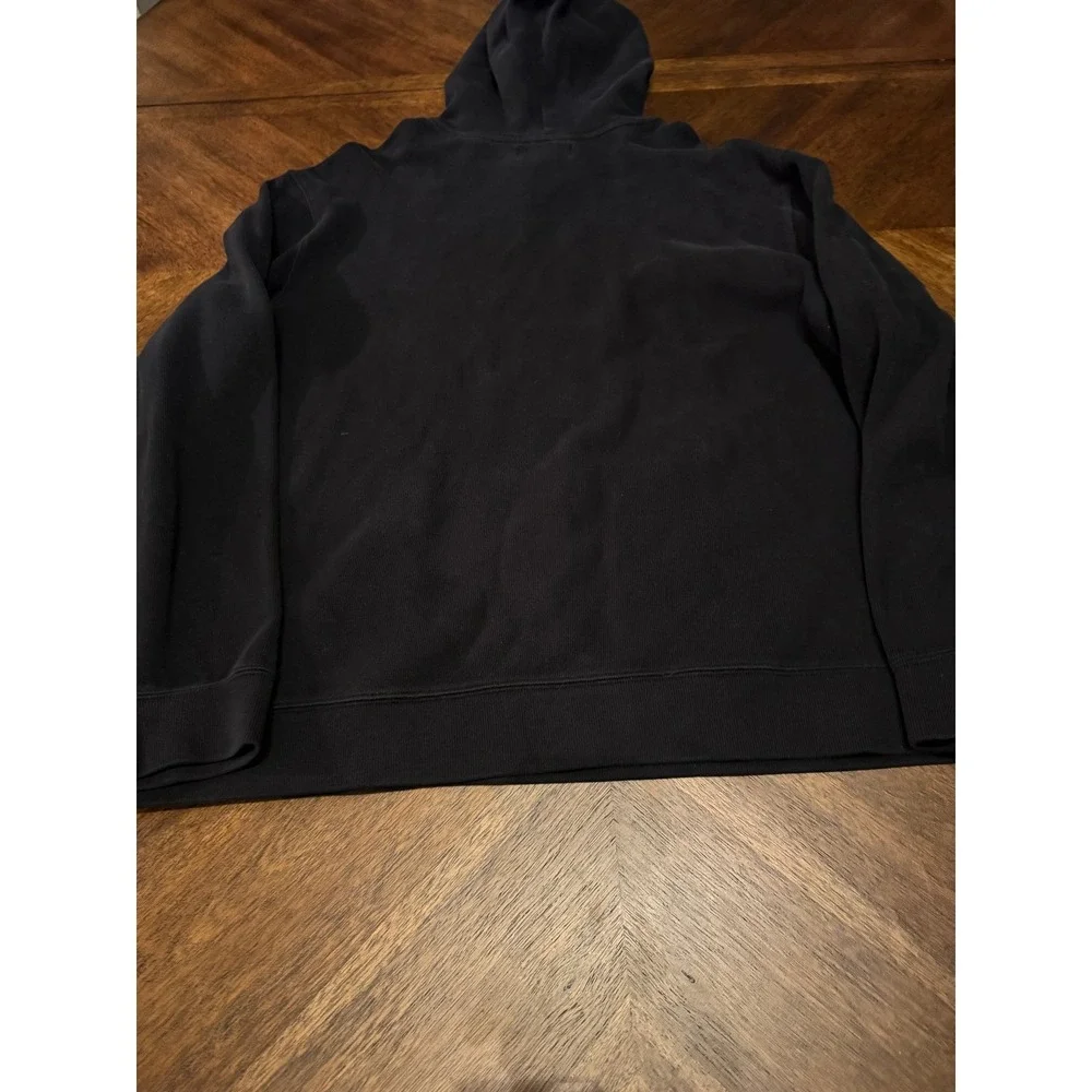 Polo Ralph Lauren Mens XXL Black Hoodie Red Pony Logo Pullover Sweatshirt‎ |K1